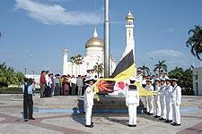 Flag lowering marks closing of Sultan`s birthday celebrations