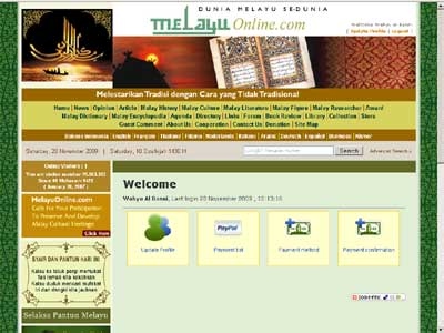 Kelangsungan MelayuOnline.com ditentukan oleh iuran Anda (Berlaku sejak 1 Desember 2009)