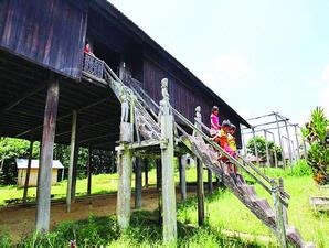 Tak Relevan, Rumah Dayak Makin Berkurang