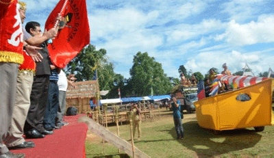 Bupati Lepas Kontingen Karnaval Budaya