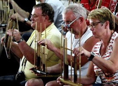 Angklung Meriahkan HUT ASEAN di Moskow