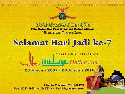 Milad Melayuonline.com Ke-7: Refleksi Budaya Menuju Sinergitas Berjaya