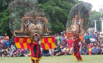 Festival Semarak Singo Barong di Solo Sedot Pengunjung