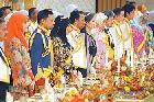 Royal banquet at Istana Nurul Iman