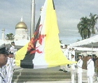 Giant Flag Hoisted To Mark Celebrations National Day